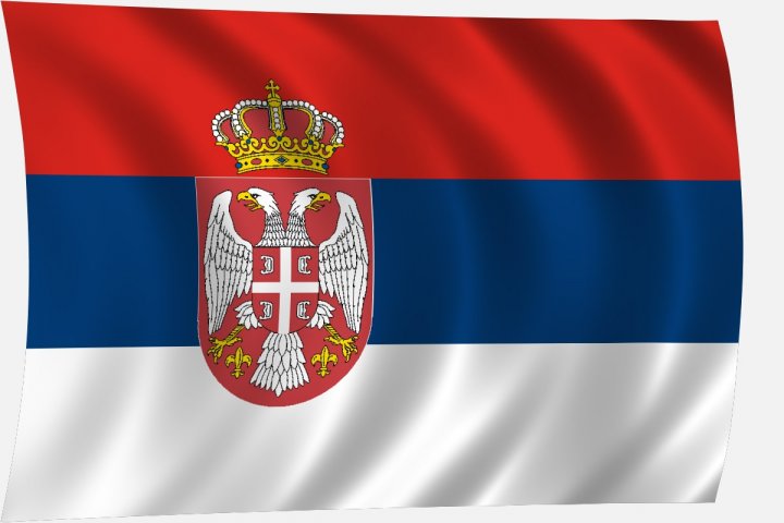 Szerbia zászló